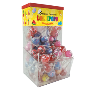 OGFC. LOLLIPOPS 120PCS ,GRAVITY DISPLAY 120 CT WITH MAGNET